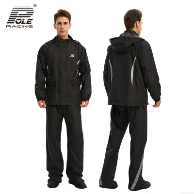 POLE－RACING | Rainproof Motorcycle Rain Suit Waterproof Light