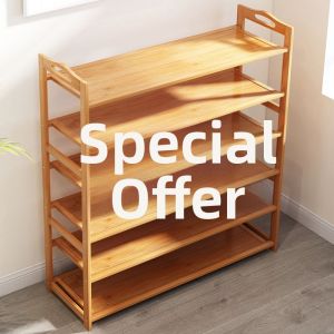Bamboo Space-saving Multi-layer Shoe Rack