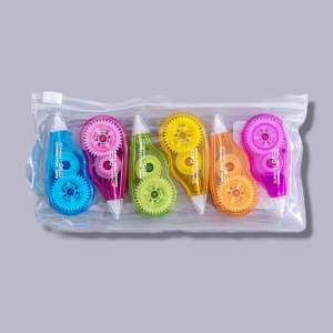 6pcs Correction Tape School Office Stationary 5Mx5mm #8043