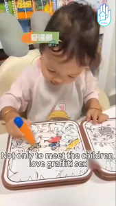 [SG] Magic Water Color Book | Activity Velcro Book | Montessori Busy Book | Prechool Early Learning