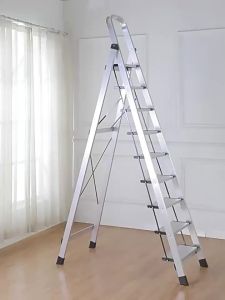 Ladder Heavy Duty Slim Ladder Step Ladder Foldable Stair Step Ladder Aluminum Alloy Household Folding Thickening 梯子