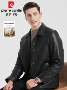Pierre Cardin | Genuine Sheepskin Leather Jacket Business Casual Men
