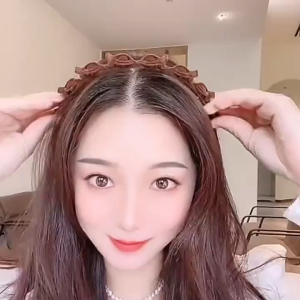 Fashion Vintage Velvet Forehead Braided Hair Hoop Headband Headwear Braided Hair Hoop Headwear