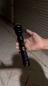 Laser Flashlight Kuat Terang XHP160 High Power LED Flashlight Rechargeable Outdoor Waterproof Flashlight Zoom Torch