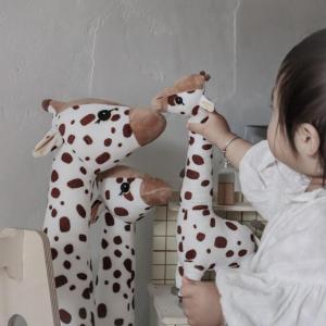 INS Nordic cartoon giraffe childrens plush toy doll baby comfort doll pillow baby pillow decoration