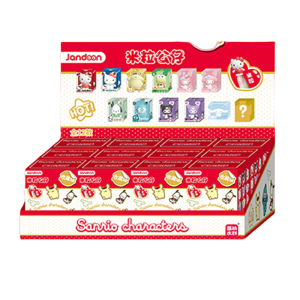 JANDOOM ซานริโอ คุโรมิ เฮลโล คิตตี้ ซินนามอน คิตตี้ แคท ฟิกเกอร์อนิเมะ ตุ๊กตาข้าวสาร กล่องสุ่ม ของเล่นตั้งโต๊ะ ของขวัญสำหรับเด็ก