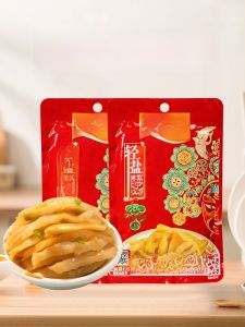  Crispy Wujiang Pickled Cabbage Shred Spicy Red Oil Snack 70g 80g Packaged Spicy Sichuan Style Rice Accompaniment