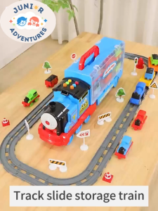 Train Toy Train Model Electric Train Set Simulated Train Track Sliding Car Track