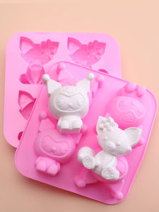 Cartoon Silicone Mold Cute Clow M Fox Handmade Mini Stereo Plaster Doll Handmade Soap Epoxy Mold