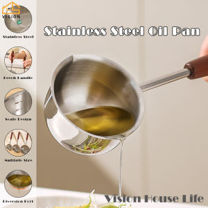 Tầm nhìn 316 dầu bằng thép không gỉ đổ Pan không dính dầu chảo rán nấu ăn Mini bắn tung tóe chảo dầu nhà bếp chảo rán trứng