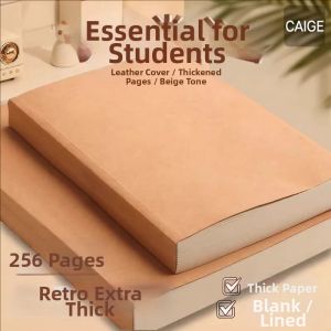 Vintage Thick Simple Grid Notebook