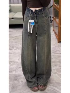 MANMI | Quần Jeans Ống Dài Phong Cách Giảm Cân