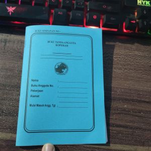 (Min 10 buku) Buku Tabungan / Buku Tabungan Costum / Buku Tanda Anggota / Y&H Yudha Grafika