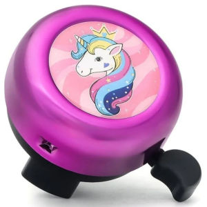 Clear Handlebar Bell and Laser Ribbon Kids Bike Cartoon Bell Loud Warning Alarm Clear Sound Outdoor Bike Scooters Decoration