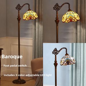 YIXUAN | Elegant Retro Reading Protection Creative Floor Lamp