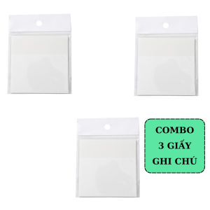 Combo 3 Tập Giấy Note Trong Suốt Chống Nước 50 Tờ/Gói Giấy Ghi Chú Có Keo BEYOU pcs