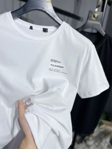 เสื้อยืดคอกลมแขนสั้นผ้าฝ้ายแท้สำหรับผู้ชาย ทรงหลวม สไตล์ลำลอง สำหรับฤดูร้อน ปี 2022 แฟชั่นสตรีท ระบายอากาศได้ดี ระบายความชื้นได้ดี