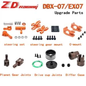 RC Steering Mount Set Drive Cup Planet Gear Joints S2 Differ Case for ZD Racing DBX-07 EX-07 DBX07 EX07 1/7 RC Car Upgrade Parts