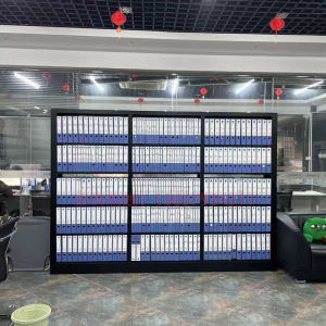 IRON File Cabinet Office Storage Rack Data File Rack Financial Certificate Cabinet Steel Black A4 File Box Book Shelf
