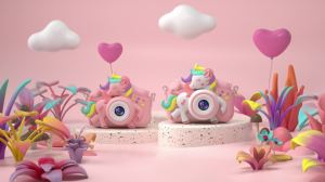 Gofunly 2.0 "baby camera baby selfie camera with 32GB card 1080p 20.0 MP HD toy camera for birthday gift 6-12yrs old