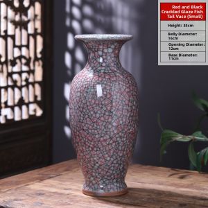 Antique Crackled Glaze Jun Porcelain Vase