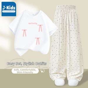 JKIDS | Childrens Fall Dot Pattern Wide Leg Pants