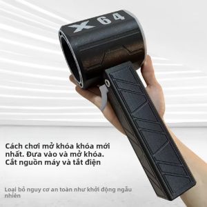 Quạt Thổi Cầm Tay Turbo Jet X64 Siêu Mạnh 64mm Không Chổi Than Công Suất Cao 1000W Với Lực Đẩy 1400G Quạt Ống Dẫn Khí Quạt Thổi Khí Ô Tô