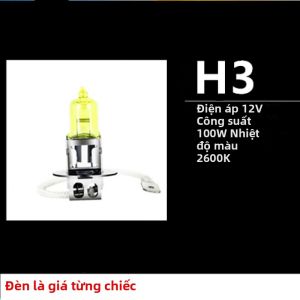 Đèn Xe Hơi LED Vàng H4 H7 Đèn Pha Vàng H1 Đèn Pha Xa H3 H8 H11 Đèn Pha Vàng Chống Sương Mù Đèn Pha Vàng Bóng Đèn