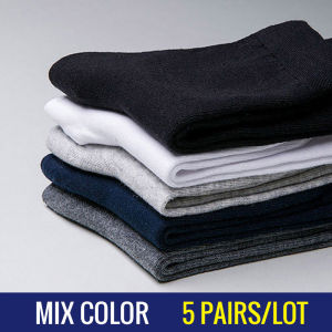 HSS 10Pairs Mens Socks New styles Middle Tube Black Business Man Socks Thin Breathable Summer Winter Sock for Male Size(6.5-12)