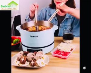 NỔI LẨU THANG MÁY THÔNG MINH TỰ ĐỘNG NÂNG HẠ NHÚNG - VỚT THỨC ĂN MTOY. NỒI ĐA NĂNG CÓ THỂ HẤP CHIÊN NINH LUỘC VÀ NẤU CƠM TÁCH ĐƯỜNG "BAHAMAR" Với 1 nút bấm hạ chìm thực phẩm vào nước lẩu và nâng thức ăn lên gắp dễ dàng