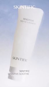 SKINTIFIC SENSITIVE SOOTHE CLEANSER 120 ML FACIAL WASH SABUN CUCI MUKA KULIT SENSITIF GENTLE CLEANSING PEMBERSIH WAJAH