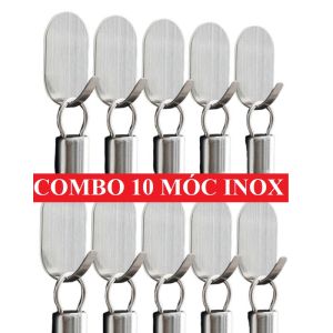 Móc Treo Đồ Dán Tường Inox 304 - Keo 3M siêu Dính - Dán Tường Gạch Men Kính Đá Gỗ