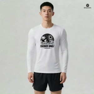 Madaha Kaos Baju Lengan Panjang Dry fit Jersey Olahraga Surfing Weekend