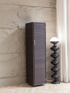 Rattan Balcony Sun Protection Shoe Cabinet Outdoor Waterproof Storage Cabinet Bay Window Storage Cabinet Customized All Kinds of Floor Height Low Cabinet