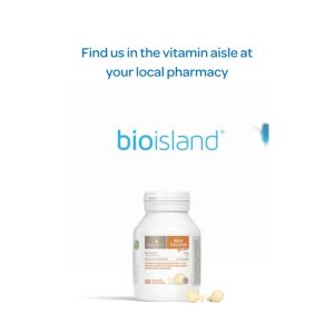 [HÀNG ÚC] VIÊN UỐNG BỔ SUNG CANXI SỮA CHO BÉ BIO ISLAND Milk Calcium Kids 90 viên