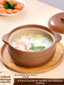 PINGDINGSHAQI | Heat-Resistant Ceramic Clay Pot For Gas Stove Cooking