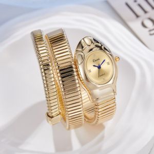 Creative Snake shaped Bracelet for Girls Womens Bracelet Watch Personalized Snakehead Watch Quartz watch for women
