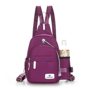 Chest Bag Womens Multi-Functional Shoulder Messenger Bag Korean Style Canvas Nylon Fashion Casual Travel Mini Backpack Backpack Women