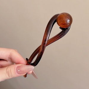 JIFANPAUL | Back of Head Hair Clip for Half-Up Hairstyle Simple Duckbill Hairpin