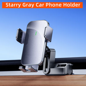 Giá Đỡ Điện Thoại Ô Tô Cho Tesla Model3 2019-2022 Model Y 2021-2024 Năng Lượng Mặt Trời Tự Động Kẹp Kim Loại Silicon Gắn Khung Màu Xám Phụ Kiện