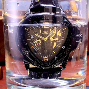 OPK Jam Tangan Pria Anti Air Terbaru 2024 Original Luxury Cowok Kalender Luminous Leather Men Watch 8168