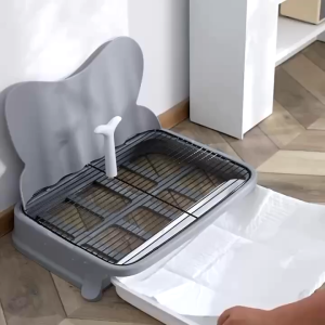 Drawer Type Dog Toilet Easy to Clean With Drawer Dog Training Potty Pad With Column Removable