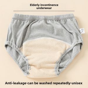Washable Adult Incontinence Underwear Leak Proof Bed Wetting Care Pants Elderly Men Women Home Comfort Cotton Briefs