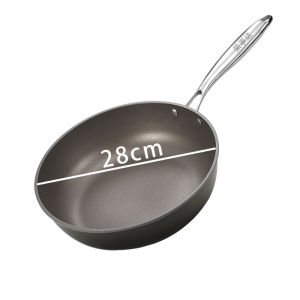 Double-Sided Titanium Non-Stick Wok for Gas And Induction Stove Universal Kitchen Cooking Utensil with Spatula Non-Stick Coating