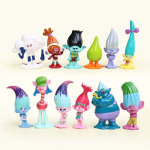 ตุ๊กตาโมเดลรถโต้กลับ Trolls Princess Blanche ตุ๊กตาบล็อกสุ่ม ตุ๊กตาโมเดลตัวละครการ์ตูน ตุ๊กตาโมเดลที่จัดวางบนโต๊ะ