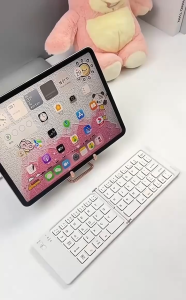 Bàn phím Bluetooth rời gấp gọn tương thích Windows Mac iOS và Android kết nối điện thoại laptop máy tính bảng
