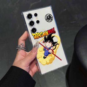 Ốp Điện Thoại Mềm Trong Suốt Thiết Kế Nhỏ Hình Dragon Ball Son Goku Dành Cho Samsung S26/S25/S24/S23/S22/S21/S20 FE/S10 Note 20 Ultra Plus