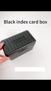 Index Card Holder Set Index Card Box Desktop Large Capacity Card Storage Box School Supplies