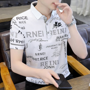 Áo Thun Nam Tay Ngắn Mùa Hè 2024 Thời Trang Cổ Polo Cotton Nguyên Chất Có Cổ Áo Phong Cách Công Sở Thường Ngày Mùa Hè