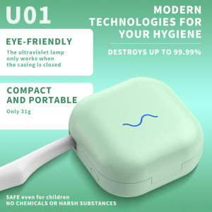 JUSTLANG Wireless Toothbrush Sterilizer USB Dental Shelf Bathroom Charging Antiseptic UV Disinfector Ultraviolet Tooth Brush Box